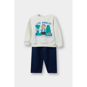 Erkek Bebek 2'li Takım Baskılı Sweatshirt Pantolon F5136A525AU
