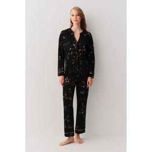 Alina Gömlek Yaka Pijama Takımı