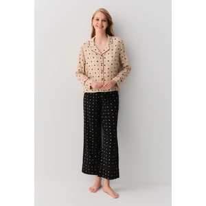 Dotty Gömlek Yaka Pijama Takımı