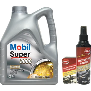 Super 3000 X1 5W40 Motor Yağı 4 L ( Üretim Yılı: 2023 ) + Gojo Torpido Bakım Seti