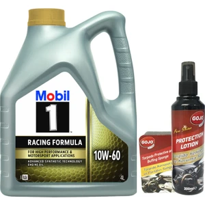 1 10W-60 Motor Yağı 4 Litre ( Üretim Yılı: 2023 ) + Gojo Torpido Bakım Seti