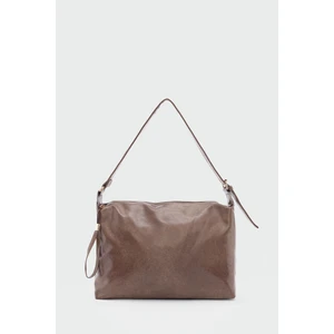 Shule Bags Gabrielle Salaş Kadın Omuz Çantası Suni Deri Vizon Renkli Ergonomik Tasarım