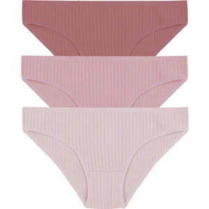 Kadın 3'lü Ajur  Slip