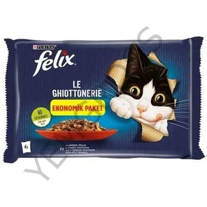 Felıx Multıpack Sığır Etli-Tavuklu Pouch Mama 4X85 Gr-