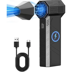 Işıklı Mini Turbo Jet Fan 130000RPM Kablosuz Toz ve Hava Üfleyici – Pc Klavye, Araba Temizleme Aracı
