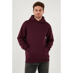 Regular Fit Kapüşonlu Kanguru Cepli Içi Tüylü Yumuşak Şardonlu Sweat Erkek Sweat 5905281