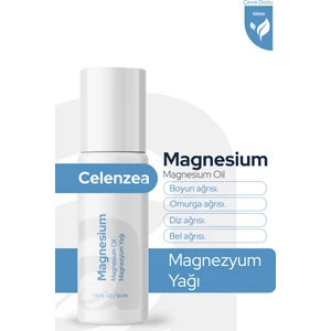 Flowy Oils Saf Magnezyum Yağı Rollon Doğal Bitkisel Masaj Yağı Magnesium Oil Rollon 50ml