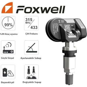 T20 Universal Lastik Basınç Tpms Sensörü Metal Supap