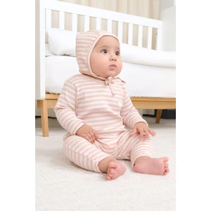 Organik Pamuklu Kaşkorse Modal Pembe Bebek Takımı