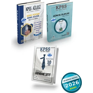 KPSS Aile Genel Kültür Genel Yetenek Bilgi ve Soru Bankası - Güncel Olaylar - Genel Kültür Deneme Seti