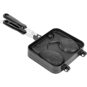 Taiyaki Şekilli Sıcak Tatlı Waffle Kek Makinesi Tava Japon Gözleme Çift Tava Kızartma Tavası (Yurt Dışından)