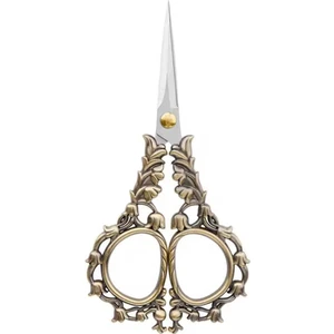 Söz Nişan Makası, Kuşlu Kurdele Açılış Özel Gün Merasim Dikiş Nakış Makası Bronz