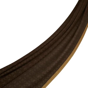 Ipekevi Dört Mevsim Monogram Desen Şal 04356-KAHVE