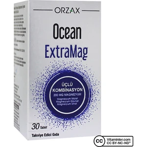 Ocean ExtraMag Üçlü Magnezyum Kombinasyonu 30 Tablet