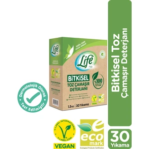 Life by Fakir Vegan Bitkisel Çamaşır Toz Deterjanı 1.5kg