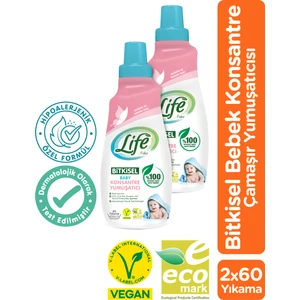 Life By Fakir Bitkisel Bebek Çamaşır Yumuşatıcısı 1500 ml x 2 Adet