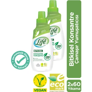 Life By Fakir Vegan Bitkisel Çamaşır Yumuşatıcısı 1500 ml x 2 Adet