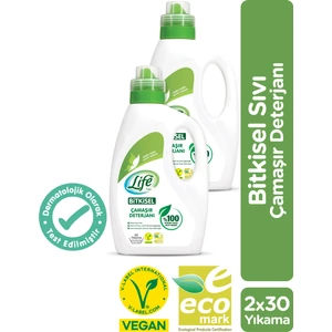 Life By Fakir Vegan Bitkisel 1500ML Sıvı Çamaşır Deterjanı 1500ML x 2 Adet