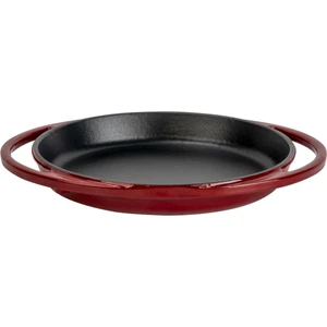 Döküm Yuvarlak Sahan Döküm Demir Yekpare Çift Kulplu Çap(Ø) 20 cm -Bordo