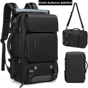 Ayakkabı Bölmeli Su Geçirmez Spor & Seyahat Sırt Çantası – 30L – 16” Laptop Bölmeli