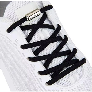 Srtfootcare Metal Vidalı Kilitli Akıllı Elastik Outdoor Ayakkabı Bağcığı Yassı 100CM 1 Çift