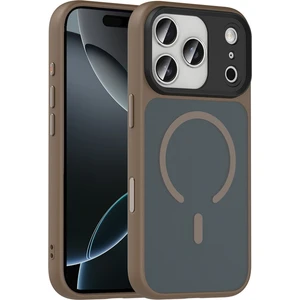 Apple iPhone 17 Pro Wireless Şarj Destekli Flet Magsafe Mat Arka Yüzey Kapak Kılıf