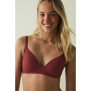 Bordo Comfy Cosy Balensiz Dolgusuz Günlük Sütyen