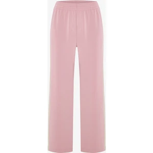 Lila Silky Feel Normal Bel Parçalı Eşofman Altı