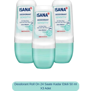 Deodorant Roll On 24 Saate Kadar Etkili 50 ml X3 Adet