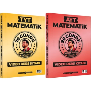 Mert Hoca Yayınları 70 Günde TYT Matematik & 90 Günde AYT Matematik Video Ders Kitabı Seti