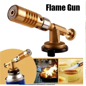 Kaynakcı Pürmüz 1300 Derece Alev Gazlı Torch Alev Tabancası Prinç Tamirci Kaynak Başlığı