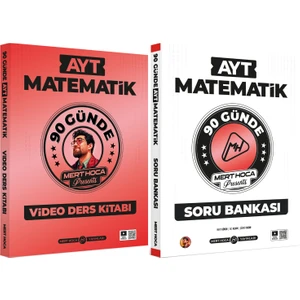 Mert Hoca Yayınları 2026 90 Günde AYT Matematik Video Ders Kitabı ve AYT Matematik Soru Bankası Seti