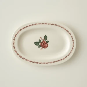 Rose Porselen Sunum Tabağı (25 Cm)