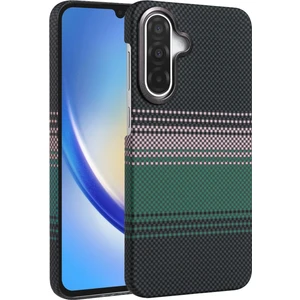  Samsung Galaxy A17 Kılıf Kevlar Karbon Görünümlü Dokulu Desenli 0.5m Süper Ince Magsafe Kapak