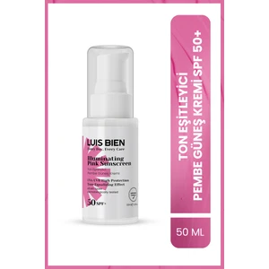 Luis Bien Ton Eşitleyici Spf 50+ Tüm Ciltler Için Yüksek Korumalı Pembe Güneş Kremi 50 ml