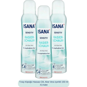 Tıraş Köpüğü Hassas Cilt, Aloe Vera Içerikli 150 ml X3 Adet