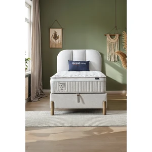 Bohem Prime Tek Kişilik Uyku Seti – Pocket Yaylı Yatak, Sandıklı Baza, Başlık 3 Lü Set