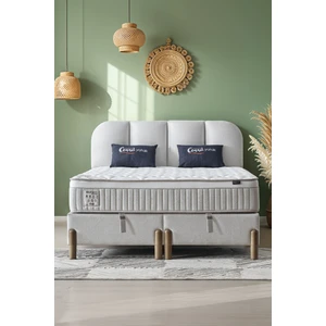 Bohem Prime Çift Kişilik Konfor Seti – Pocket Yaylı Yatak + Sandıklı Baza + Başlık