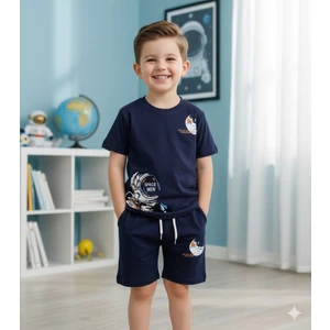Uzay Temalı Tshirt- Şort Erkek Çocuk Takım