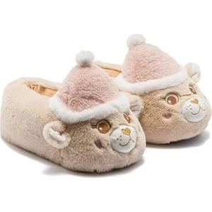 Roza Kadın Hayvanlı Panduf Bej 36/41