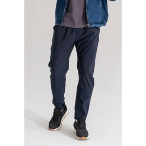 Erkek Lacivert Nefes Alan Likralı Esnek Kumaş Dar ve Bilek Paça Jogger Pantolon