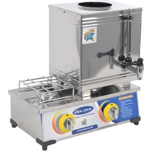 Ideal Çelik Gazlı Çay Ocağı 1 Demlikli 15'lik