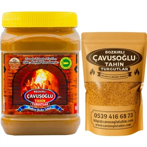 Bozkırlı Çavuşoğlu Odun Ateşinde Kavrulmuş Kepekli Bozkır Tahini 930 gr + Odun Ateşinde Kavrulmuş Susam 500 gr