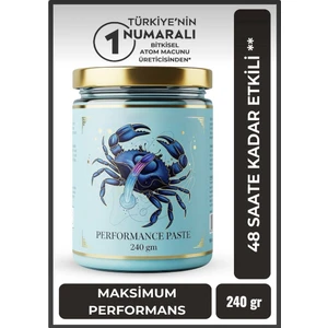 Crab Mavi Yengeç Karışık Atom Macun Keçiboynuzu Pekmezli Ballı Güç ve Kuvvet 250 gr
