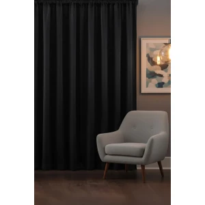 Blackout %100 Işık Geçirmez Karartma Siyah Yüksek Kalite Düz Dikim Pilesiz Fon Perde