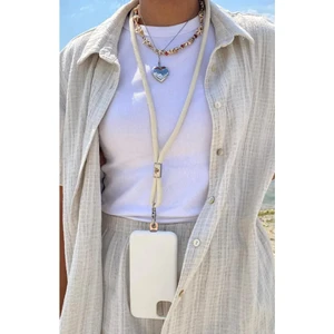 My Strape EKRU PARACORD TELEFON BOYUN ASKISI TÜM KILIFLARA UYUMLU