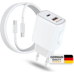 Hızlı Şarj Aleti 33W Type-C Kablo Beyaz Android / iPhone / Tablet