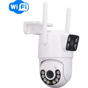 2 Kameralı Full Hd Gece Görüşlü Sesli Insan Takipli Ptz Akıllı Wifi Safir Cam Lens Su Geçirmez Kamera ARN-1773