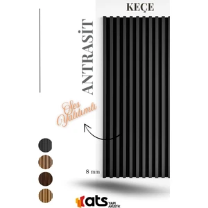 Keçe Tabanlı Duvar Paneli 60X280 cm – Ses Yalıtımlı Akustik Panel | 8 mm Kalınlık