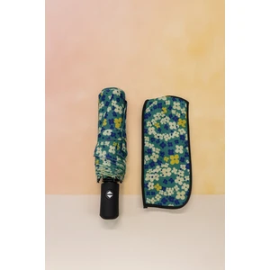 Otomatik Full Fonksiyon Açma Kapama Fiber Tel Kılıflı Çiçek Desenli Kaliteli Kadın Şemsiye